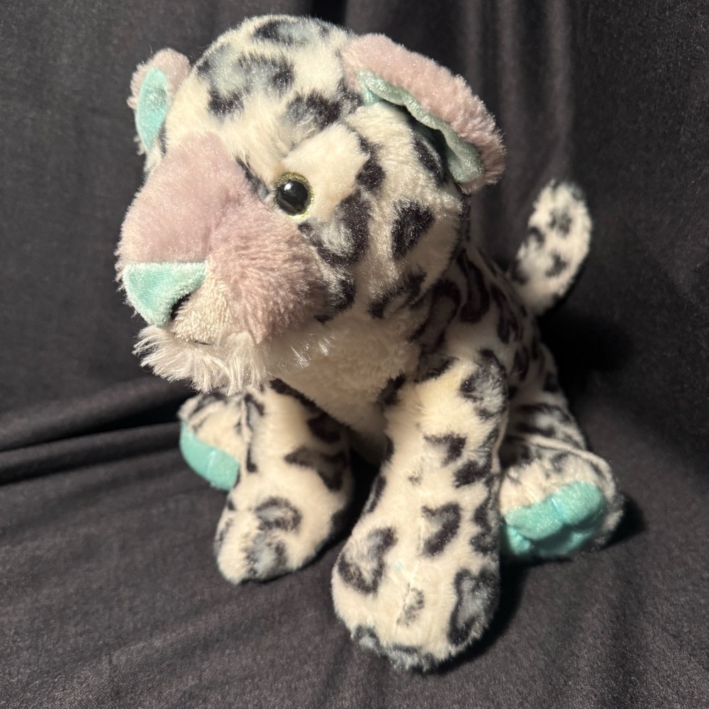 Snow Spotted Leopard Plush Toy Destination Nation